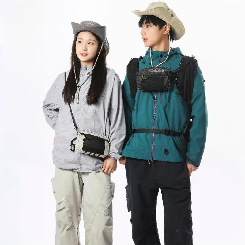 Ultralight Waterproof Fiber Waist Pack Multi-Pocket Outdoor Waist Bag For Running Cycling Camping Sling Bag Chest Bag