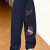 Fashionable Street Phoenix Rose Printed Street Men's and Women's Summer Casual Sports Drying Pants