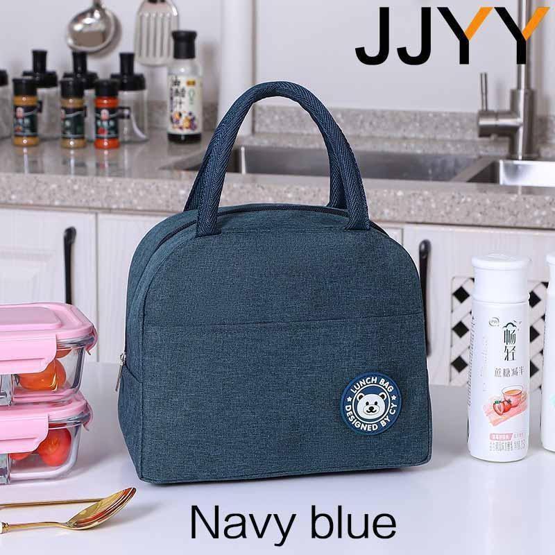 1Pc Portable Lunch Bag Waterproof Insulated Cool Thermal Food Storage Box Tote for Outdoor Travel Student Thermal Bag