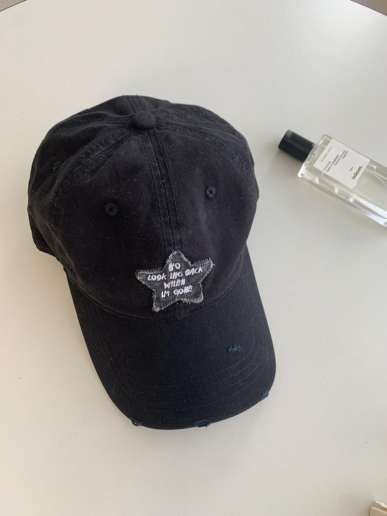 Fashionable Cap Duckbill With Embroidered Star Comfortable And Sun Protective