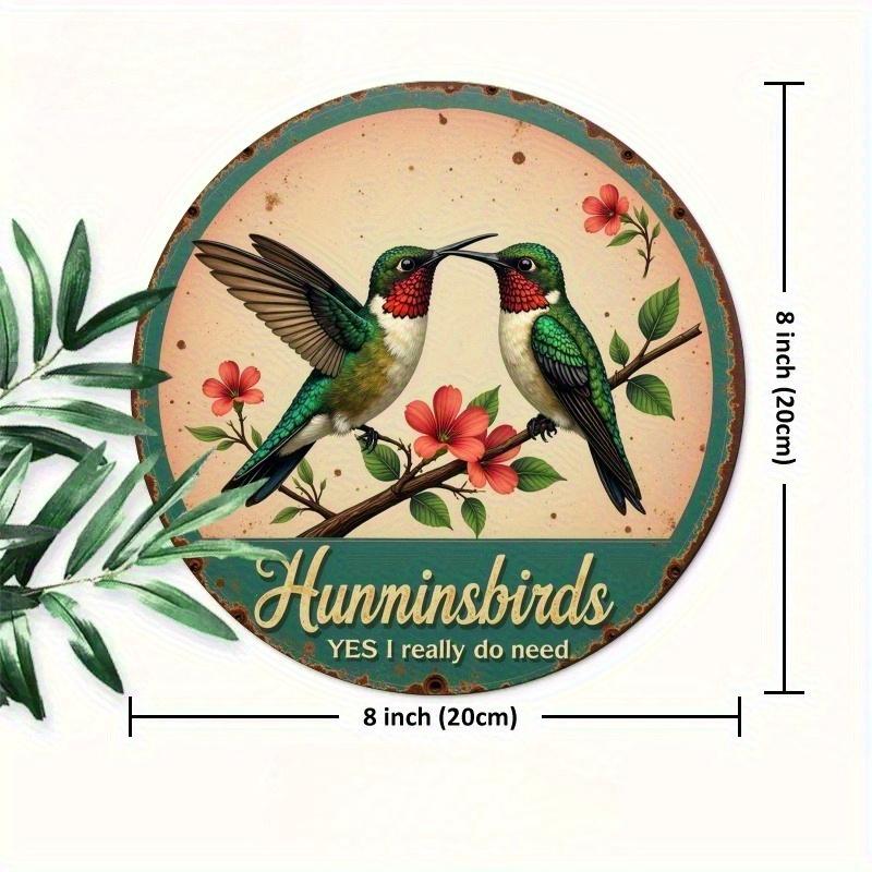 

2d Flat 20*20cm Retro Hummingbird Wooden Wall Decoration, with Vibrant Floral Design, for Home Decoration in Living Rooms, Bedrooms, Offices or Cafes. 20*20cm