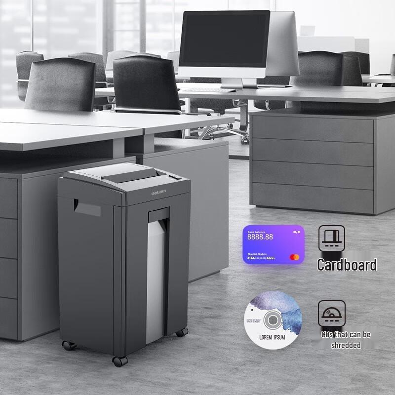 Deli 27530 P-5 Micro-Cut Commercial Shredder CN Plug (adapter Included)