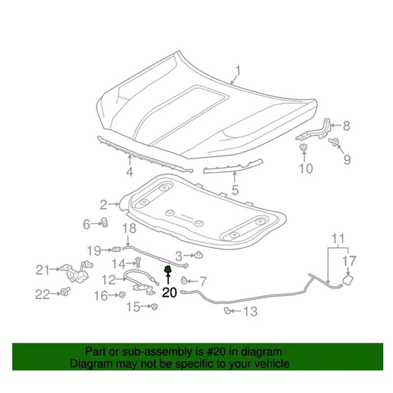 For Opel Vauxhall Zafira B Bonnet Strut Stay Rod Holder Clips  Front Hood Support Rod Retainer Accessories Repair Kit Car Parts