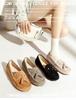 2025 Damen Echtleder Quasten Rutschfeste Slipper – Lässige Slip-on Umstandsschuhe