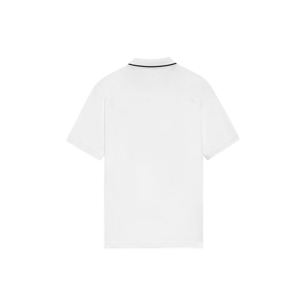 Li-Ning Wade Series Solid Color Polo Shirt With Logo Men Tops White APLS091-2