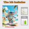 Disney Pearl Art Painting Stitch Surfing Beach Home Wall Decor Art Crafts Handmade DIY Adult/Beginner Gift Creative Home Decor Frameless 146