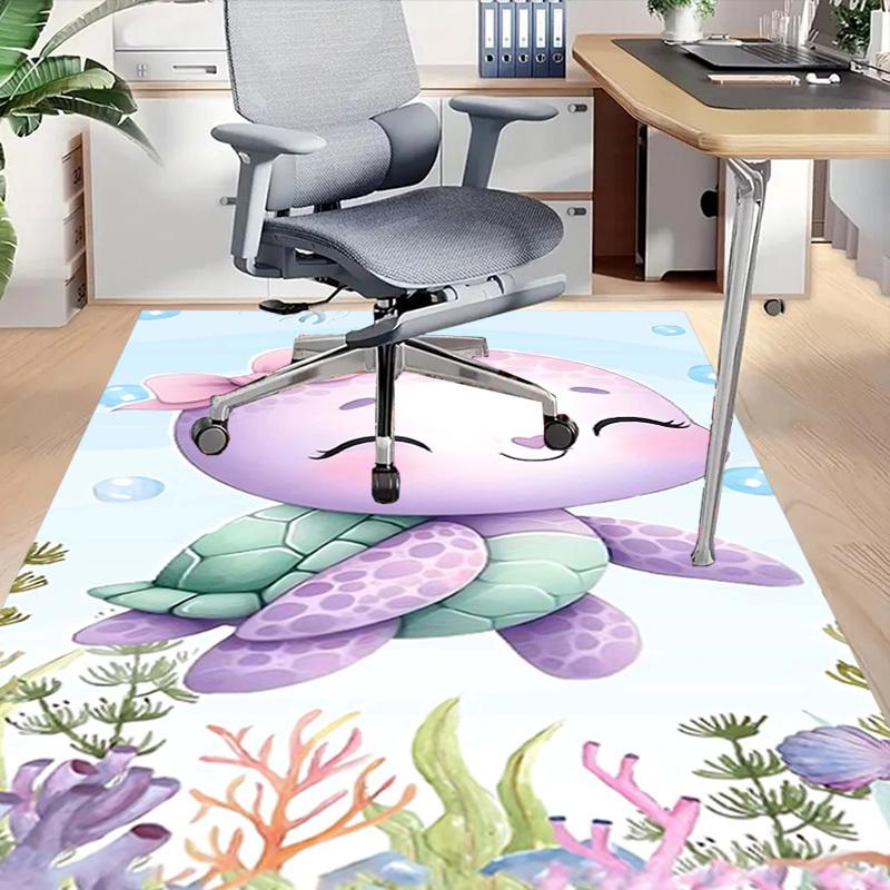 1PC turtle shellfish Extra Large Non Slip Floor carpet, Office, family, bedroom, Studio Large Area Rug Indoor Rugs, Vibrant Colors