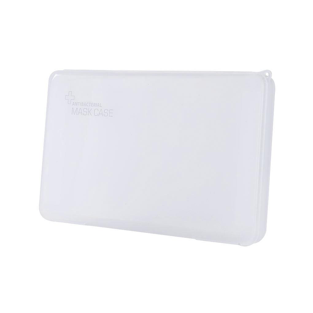 

Портативный чехол для хранения защитных масок для лица, многоразовый пылезащитный пластиковый органайзер для защиты рта, однотонный, с синим принтом type b