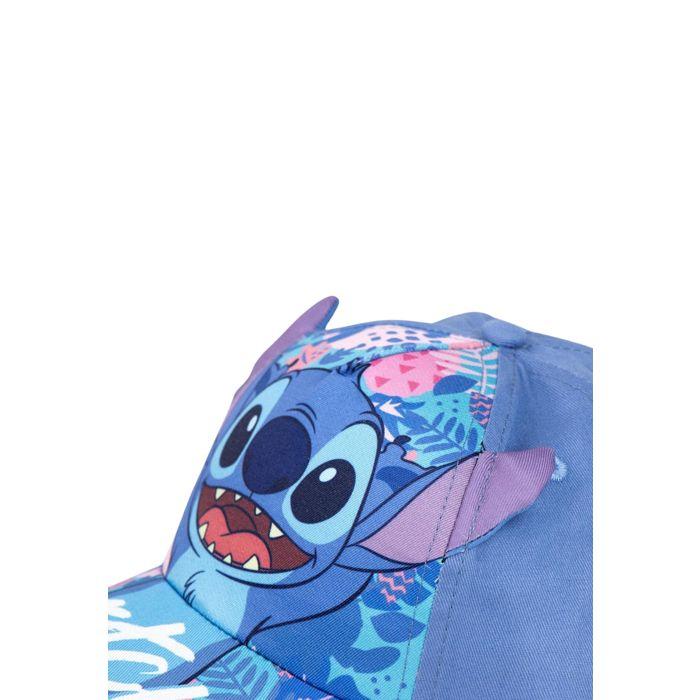 Casquette - Disney - Stitch - Bleu - 60% Coton - Sangle Réglable