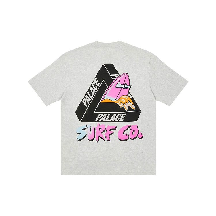 Palace Ss22 Tri-Surf Co T-Shirt Unisex T-Shirt Grey-Marl P22TS160 S