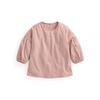 Three-Quarter Sleeve Pure Cotton T-Shirt Girl Drop Shoulder Lantern Sleeve Children's Clothing Spring and Summer New Arrival Women's Half Sleeve Tops