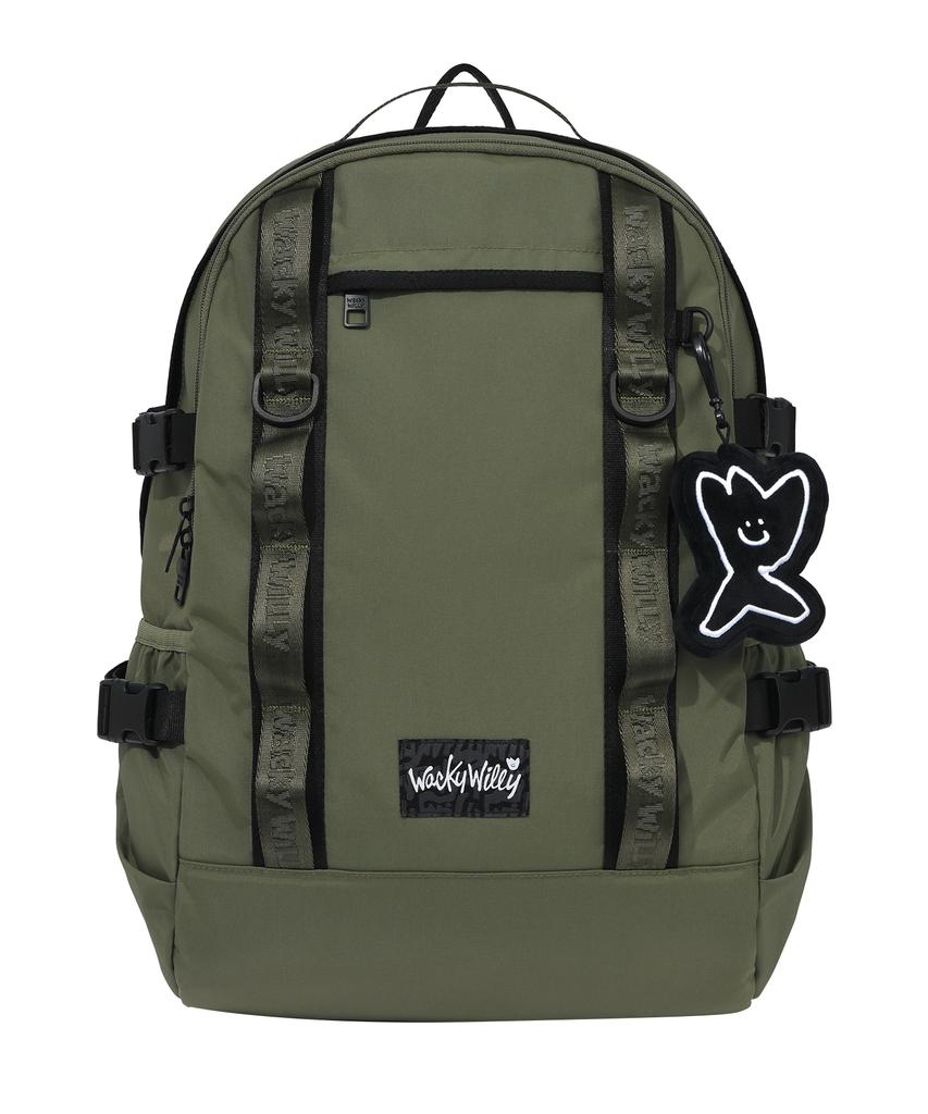 Wacky Willy Cordura Webbing Backpack Olive Green