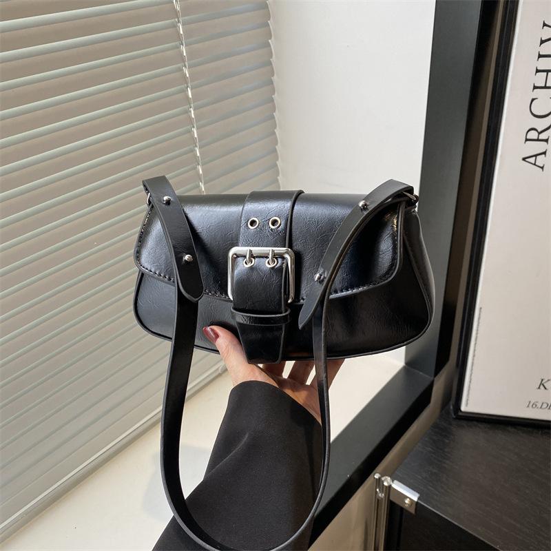 Bag Women's 2025 Summer Texture Fashion Underarm Bag Korean Version Niche Simple Casual Commuter Messenger Bag