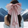 1PC Spring and Summer Sweet Light Luxury High-end Bow Spring Clip, Sweet, Light Luxury Elegant Bow Tie