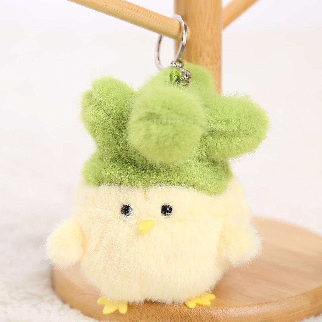 Bird Garlic Plush Doll Keychain With Sound Design For Gift And Personal Use