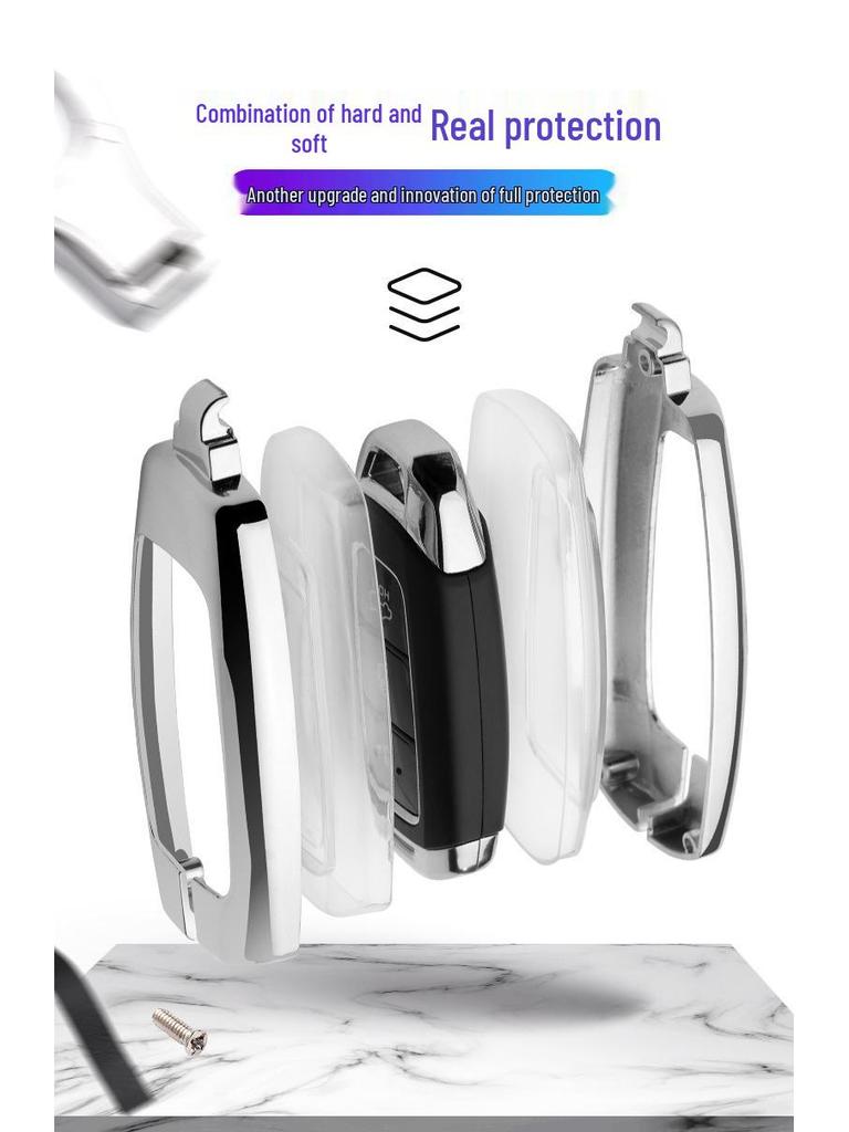 Key Cover for Hyundai 2019 Feista, ix35, and New Santa Fe Models
