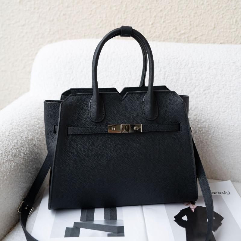 First layer cowhide light luxury bag women s bag handbag bag simple shell bag large bag platinum wing bag