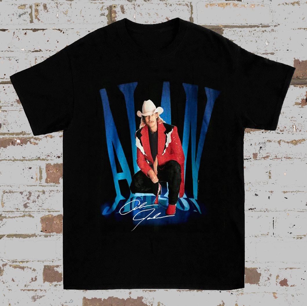 Alan Jackson men women T-Shirt Short sleeve all S