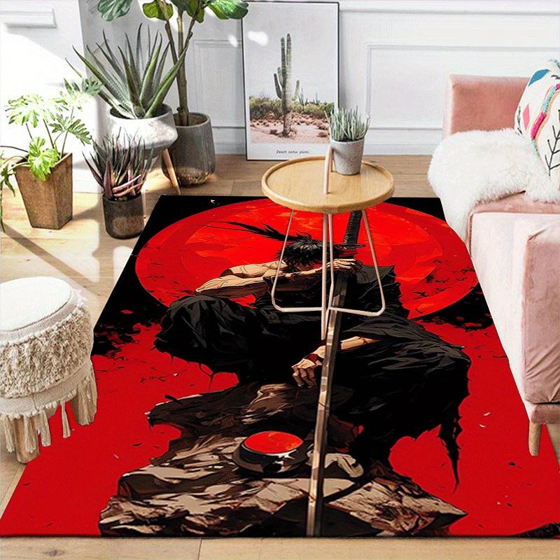 1pc Cavalier Pattern Area Rug, Anti slip Non Shedding Stain Resistant Carpet