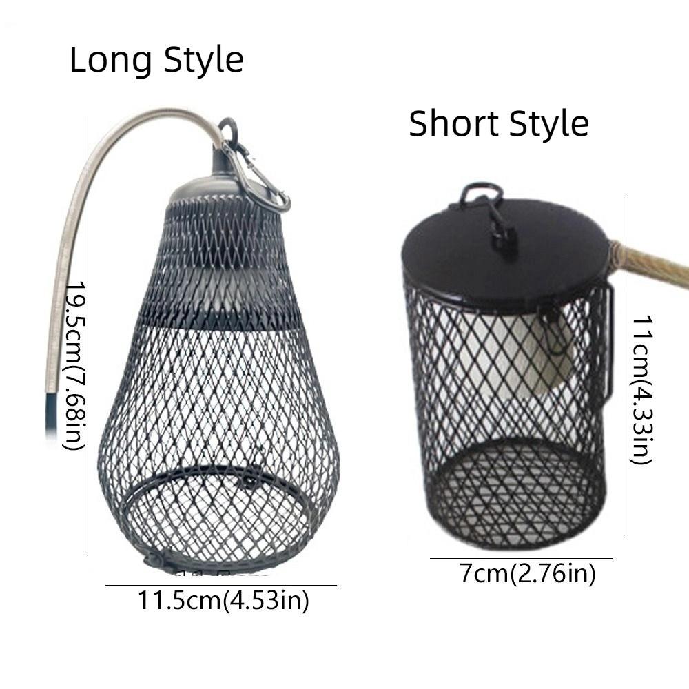 Iron Mesh Dome Pet Heating Lampshade Double Cage Anti-scald Lampshade  Aquarium