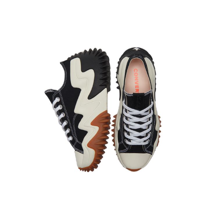 Converse Run Star Motion Platform Low Schwarz Reiher Unisex Sneaker Weiß 172895C