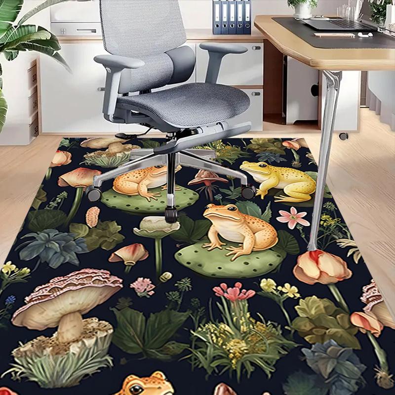 1 Stück Froschblumen Extra Groß Rutschfester Bodenteppich, Büro, Familie, Schlafzimmer Großer Teppich Innen Teppiche, Lebendige Farben