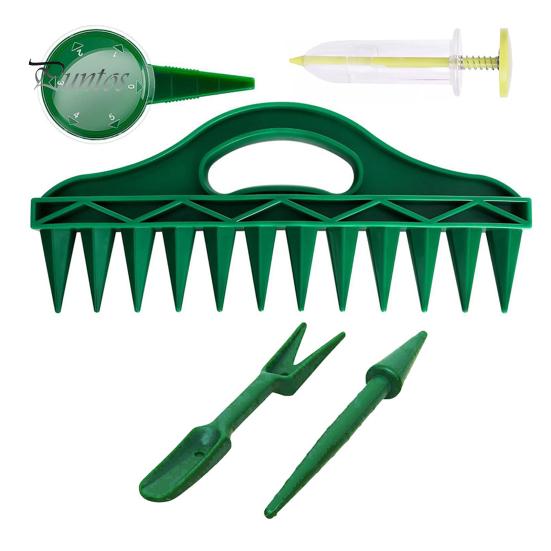 Manual Seeds Spreader 12-Hole Dibber with Hand Sowing Tool Adjustable Seeds Dispenser Planting Tool for Gardeners Flower Vegetable Seeds