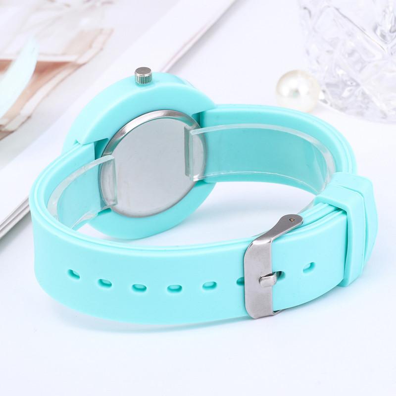 New  Women Watches Fashion Korean Silicone Jelly Watches Ins Trend Candy Color Quartz Wristwatches Cheap Price Dropshipping