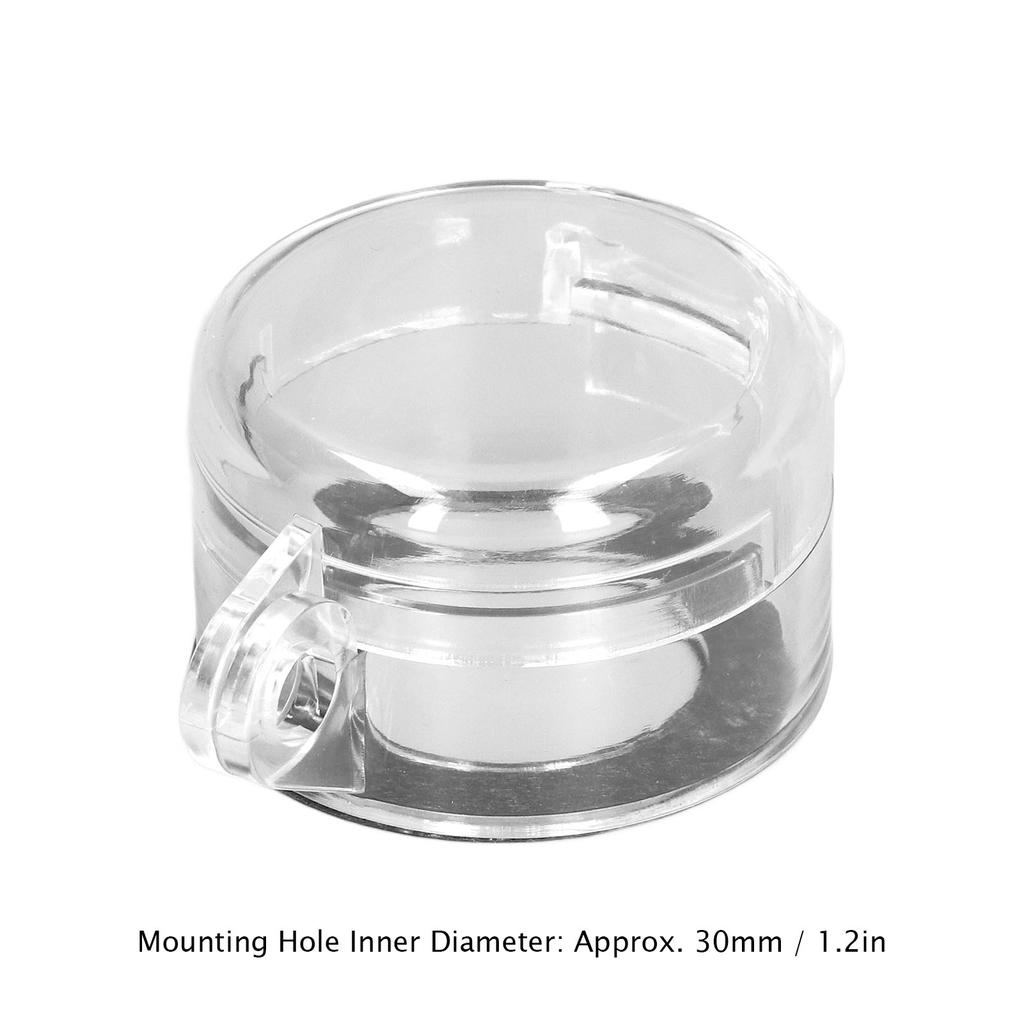30mm Push Button Switch Protector Cover Guard Emergency Stop Switch Transparent Dustproof Cover BS-02