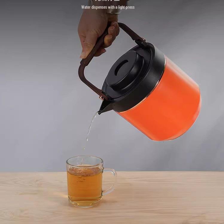 316 Stainless Steel Tea Stewing Pot with Lifting Handle - Temperature Control & Water Separation