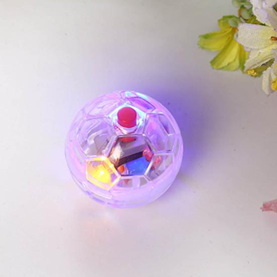 Pet Ball Toy Transparent Interactive Plastic Pet Cat Dogs Glowing Ball Toy for