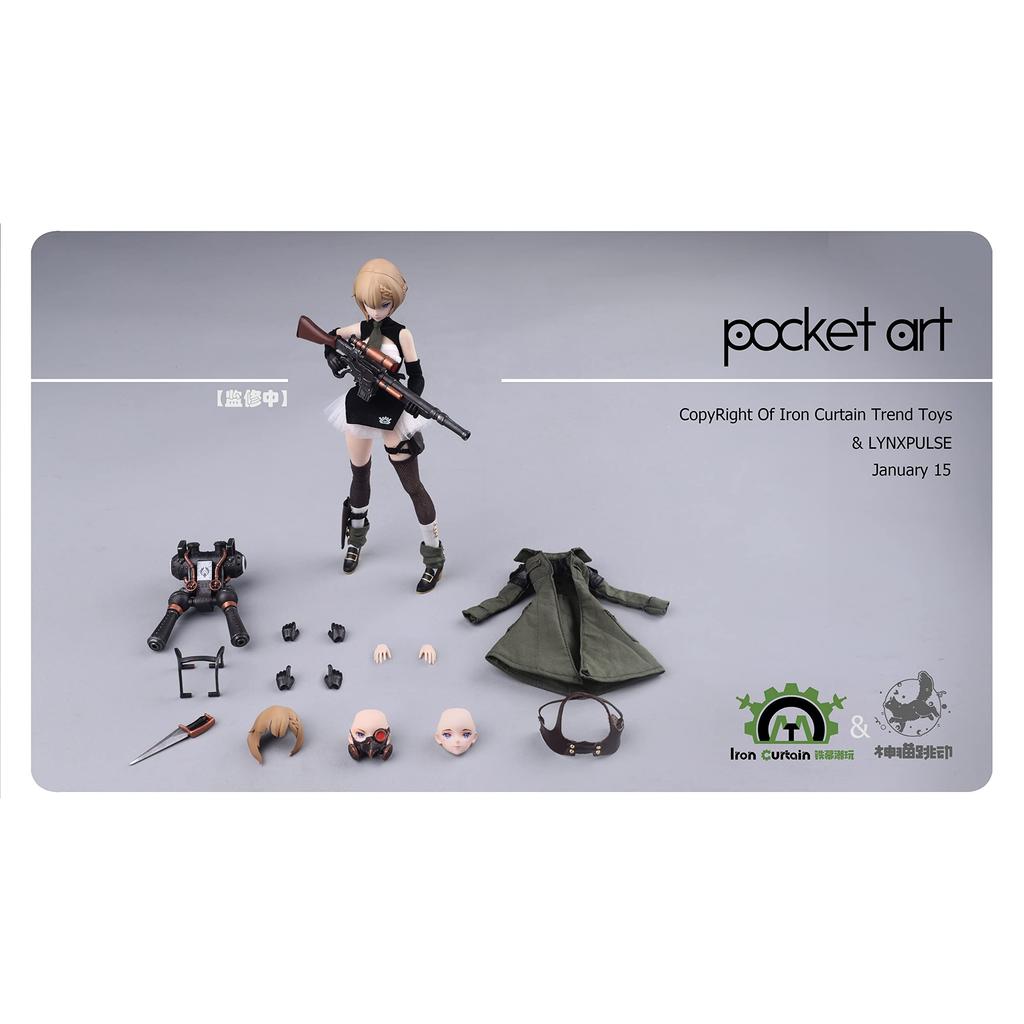 LYNXPULSE POCKET ART Series PA001 Emilia 1/12 Scale PVC&ABS Cloth Painted Action Figure