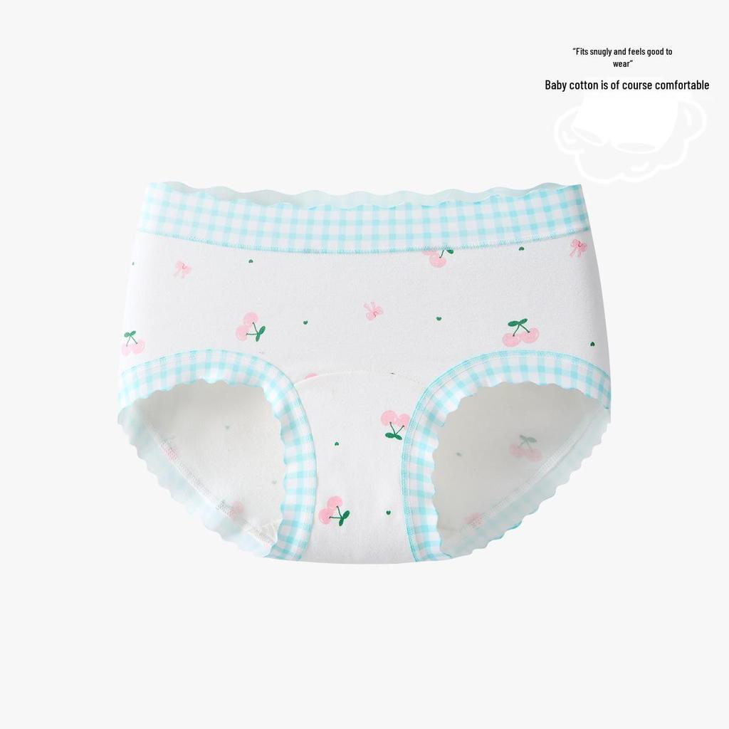 Girls' Pure Cotton Underwear for Toddlers and Older Kids - All Cotton Crotch, No Wedgies, Triangle Style