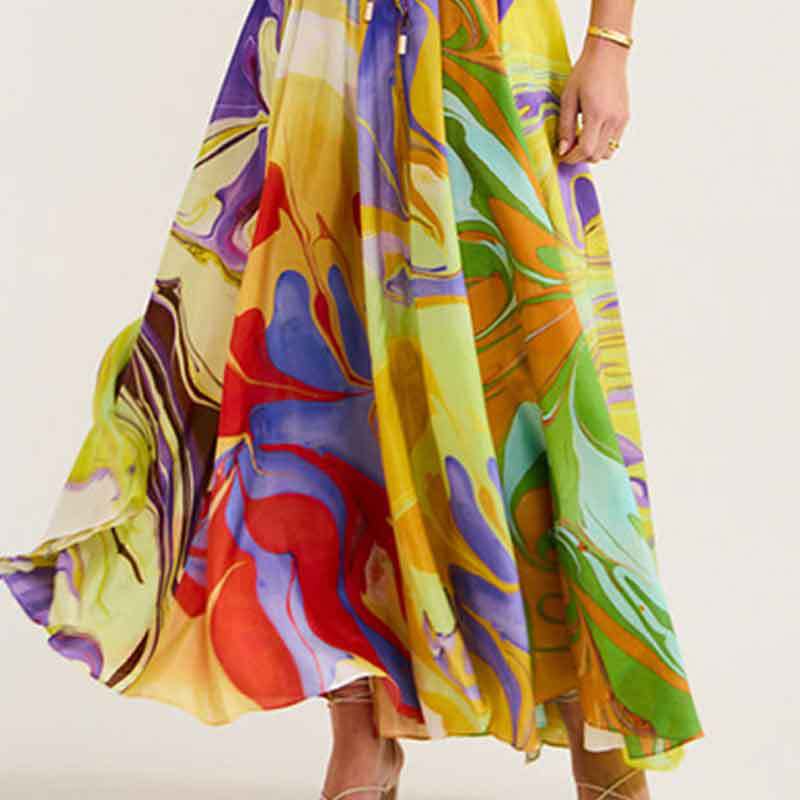 Frühling Neue Damenmode Bedrucktes Lockeres Oberteil Spitzenrock Anzug