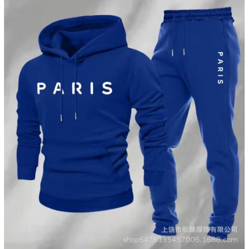 Mens Hooded Oversized Sweatshirt Set Long Sleeve Top Pants Casual Sportswear