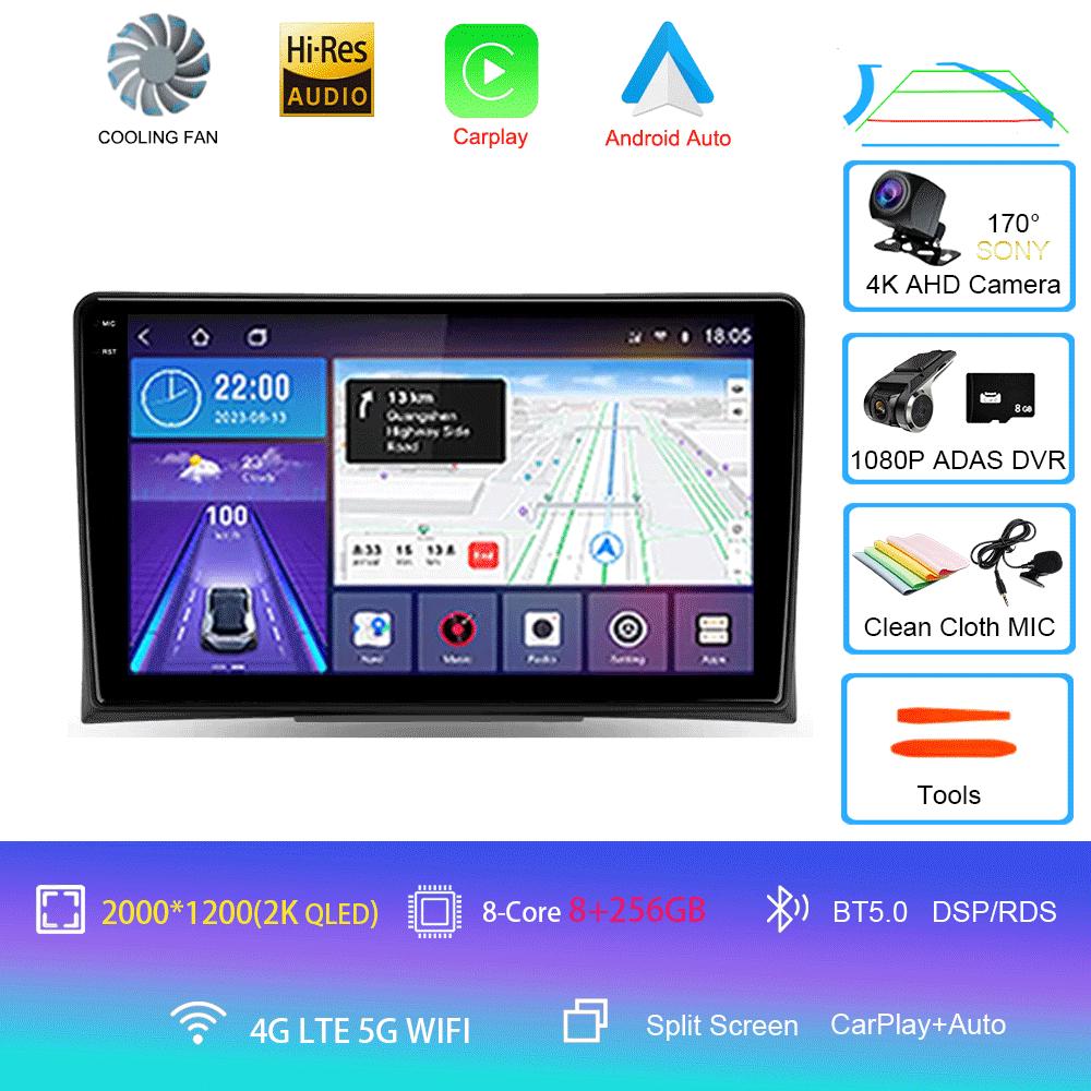 Autoradio Android 14 Carplay Auto Für Volkswagen Multivan T5 2003 - 2015 Multimedia Video Player GPS Navigation Stereo Head Unit