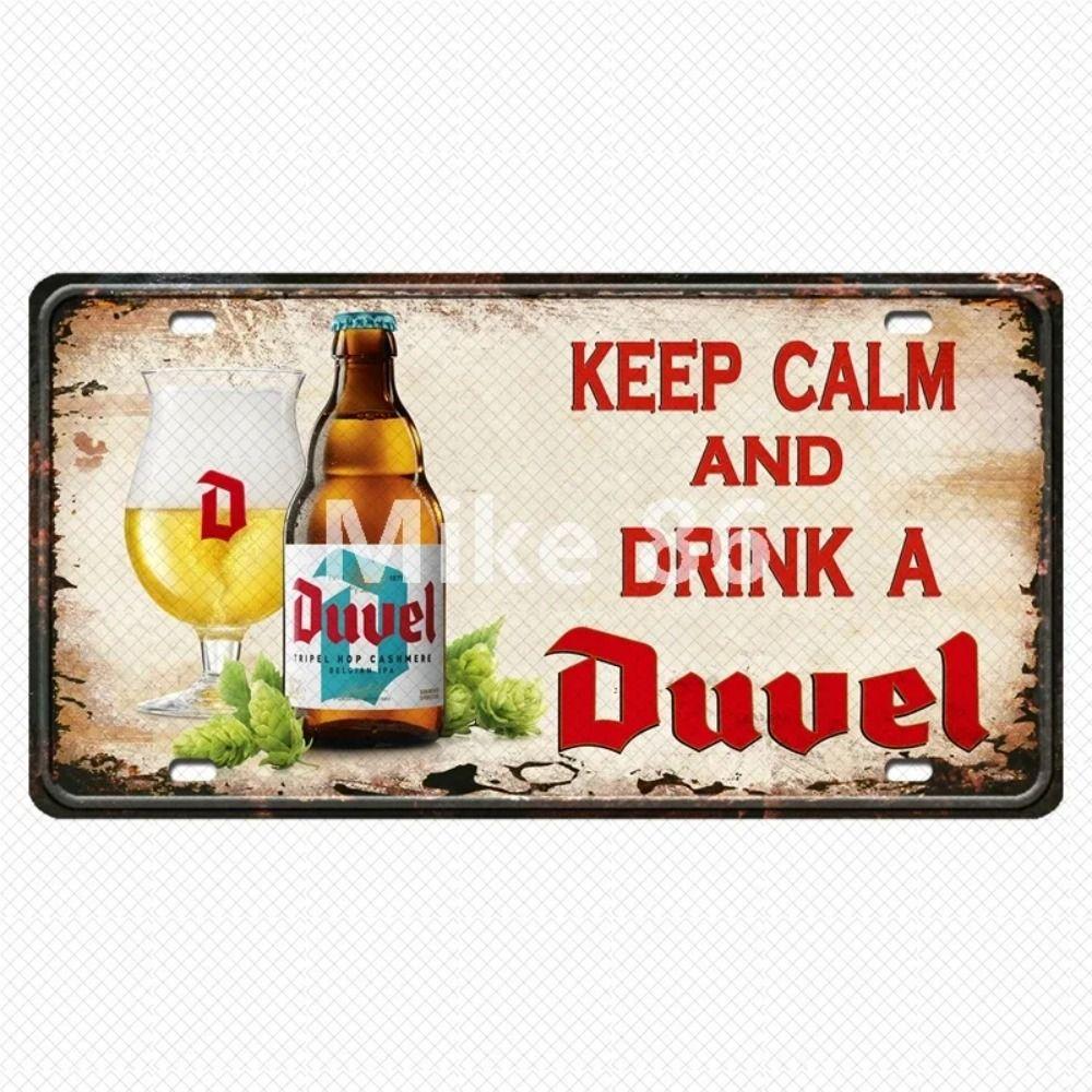 Ölplåtskylt Vintage Väggdekor 15x30cm