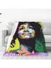 Flannel Blankets American Pop Music Singer Super Throw Blanket For  Chair Sofa Bed Bedspread Sofa Bed Cover