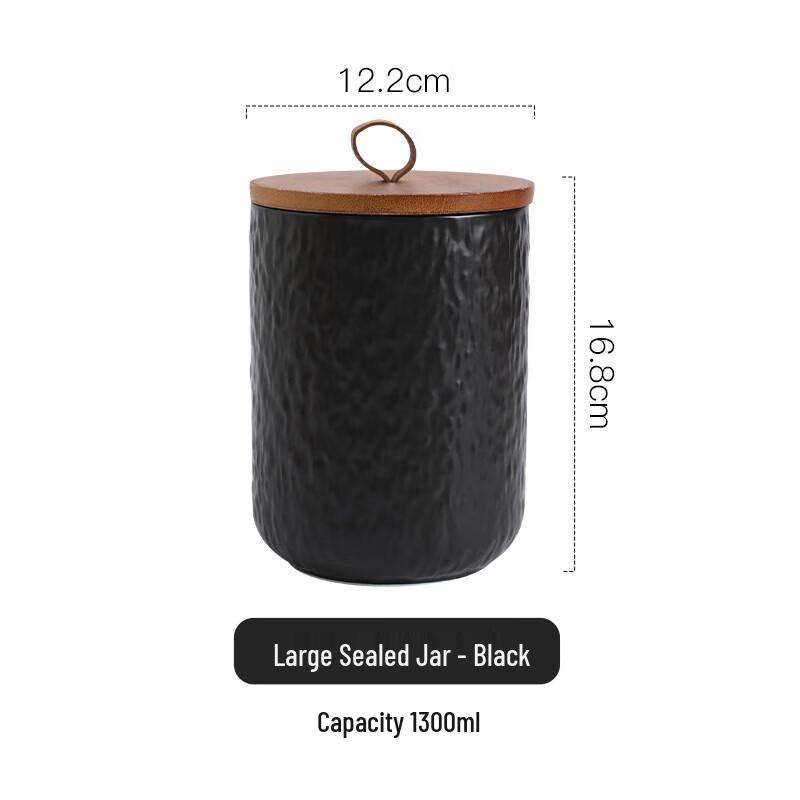 YIXI Rock Pattern Ceramic Storage Canister