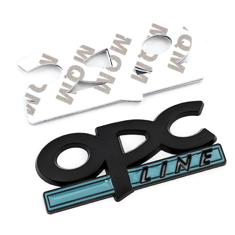 1pcs OPC Line Emblem Front Grille Badge Tail Stickers Logo For Opel Astra j g Insignia Corsa d Vectra c Zafira a Auto Gadgets