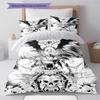 Anime Pattern Bedding Quilt Set Quilt Cover Pillowcase Home Decoration Birthday Gift (1 * Duvet Cover + 2 * Pillowcase, Without Core)