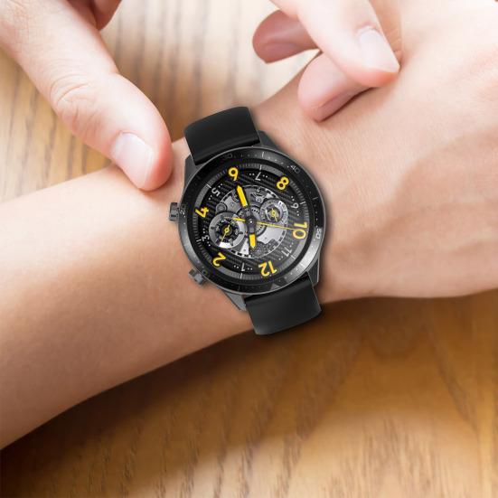Řemínek k hodinkám 22mm vodotěsný měkký silikonový řemínek pro chytré hodinky náhradní pro hodinky Realme Watch 2/2 Pro/3 Pro/S/S Pro