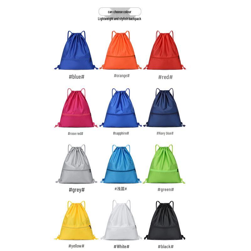 Sports Drawstring Backpack: Large Capacity for Basketball & Football, Unisex, Lightweight & Simple Design