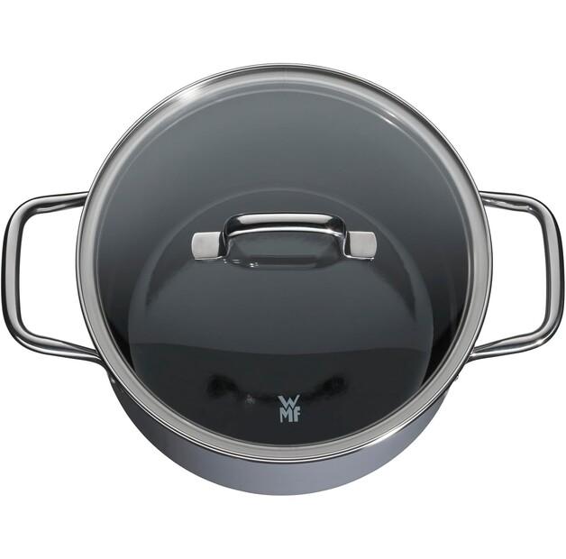 WMF Fusiontec Essential Saucepan Set, Blueberry, 3 Pieces (517065290)