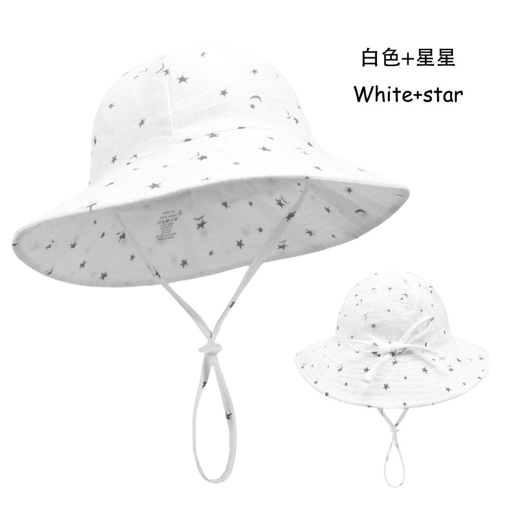 Newborn Boys Girls Bucket Hat Summer Kids Toddler Panama Cap 0 to 48 Months Soft Cotton Baby Sun Hat flower printing Cute Bunny