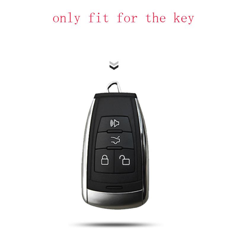 Silikon Auto Schlüsselhülle Case Schale für Baic BJ40 PLUS EX5 EU5 EC5 bj80 4-Tasten Smart Key Auto Zubehör