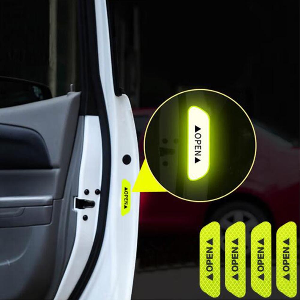 Car Door Sticker Safety Open Warning Reflector Tape For Dodge Charger Journey 2009 Challenger Ram 1500 Caliber Durango