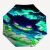 Ghost Pokémon, Dark Energy Themed Automatic Opening and Closing Umbrella, Compact Travel Umbrella, Lightweight and Portable, Suitable for Be