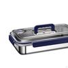 Stainless Steel Lunch Box Food Container Rectangle Stackable Lightweight Refrigerator Storage