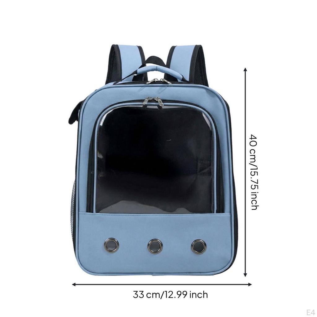 Pet Carrier Backpack with Window Ventilated Cat Breathable for Cats, Small Dogs, Travel,